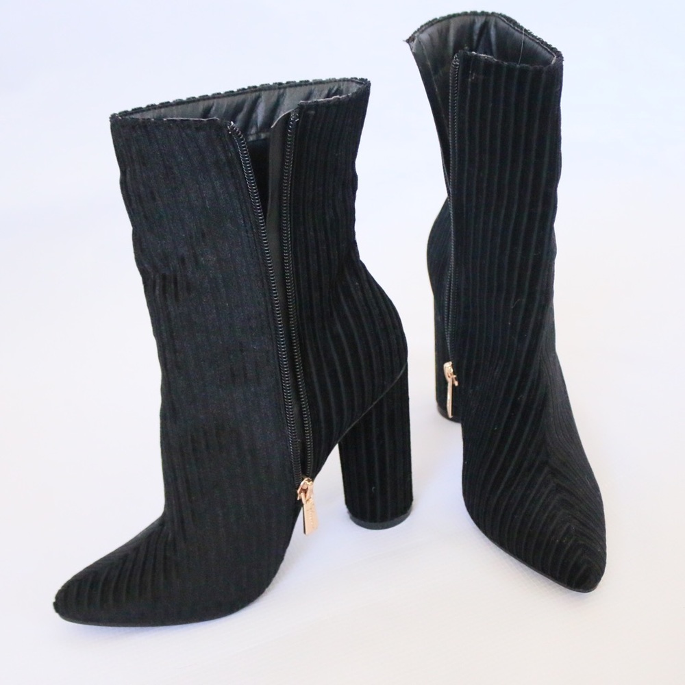 Nasty Gal Corduroy Heel Bootie